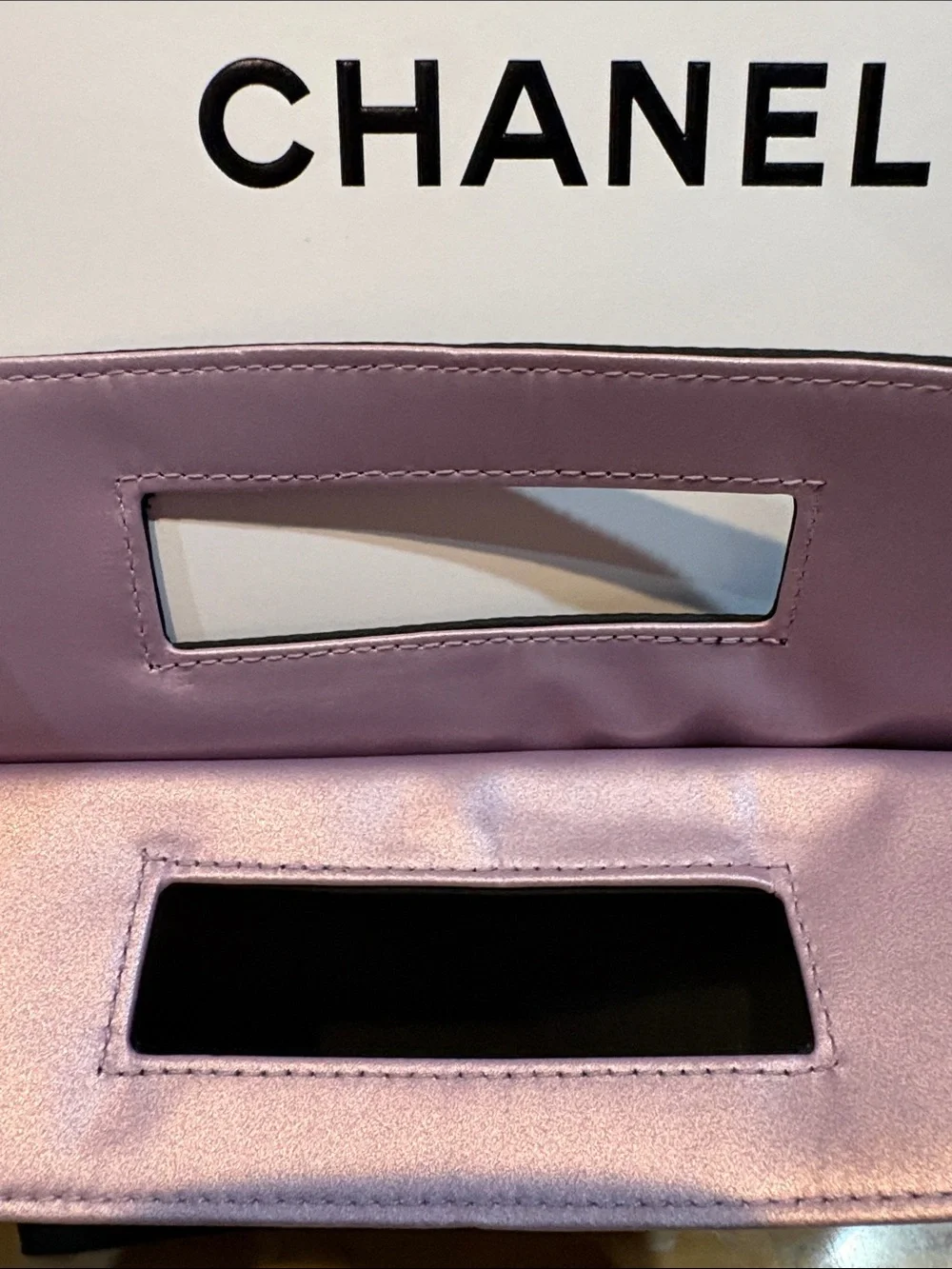 CHANEL Black CHANEL Beauté Square Cosmetic Tote